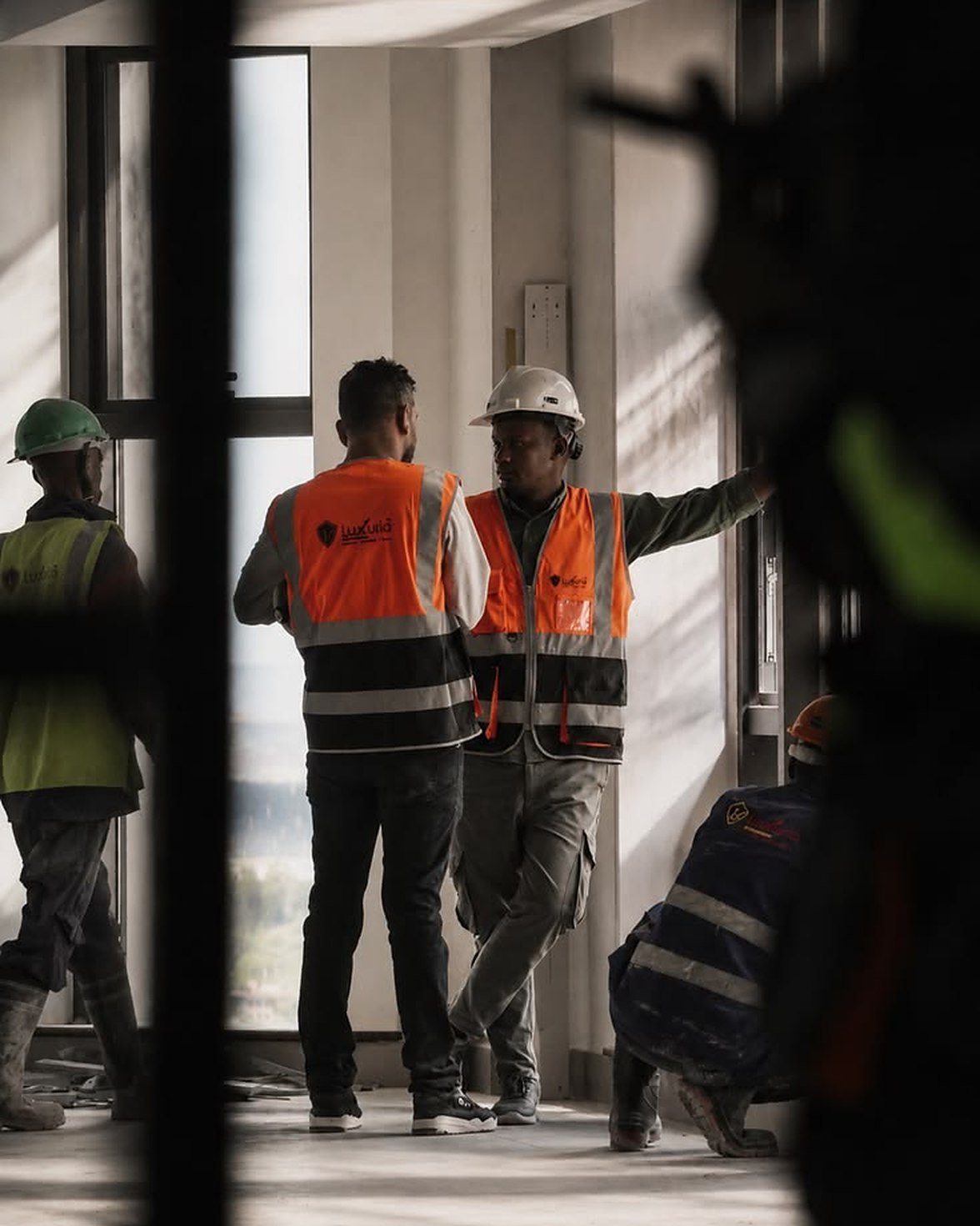 Framing crew at a 7X Capital job site