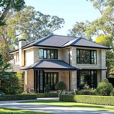 Exterior elevation of a delivered home